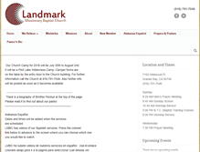 Tablet Screenshot of landmarkroseville.org